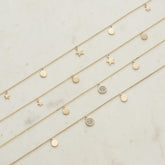Diamond Circle Trio Necklace set in 9ct Yellow Gold - Wallace Bishop