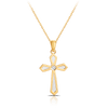 Diamond Cross Pendant in 9ct Yellow Gold - Wallace Bishop