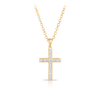Diamond Cross Pendant in 9ct Yellow Gold - Wallace Bishop