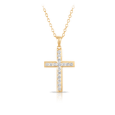 Diamond Cross Pendant in 9ct Yellow Gold - Wallace Bishop