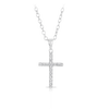Diamond Cross Pendant set in 9ct White Gold. Total Diamond Weight 0.15ct - Wallace Bishop