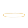 Diamond Cut Belcher Anklet in 9ct Yellow Gold - Wallace Bishop