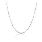 Diamond Cut Cable Link 45cm Chain in Sterling Silver - Wallace Bishop