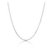 Diamond Cut Cable Link 45cm Chain in Sterling Silver - Wallace Bishop
