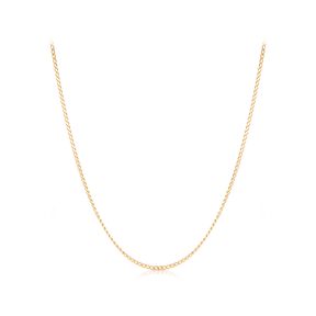 Diamond Cut Curb Chain in 9ct Yellow Gold - Wallace Bishop