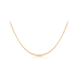 Diamond Cut Curb Chain in 9ct Yellow Gold - Wallace Bishop
