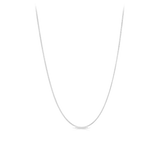 Diamond Cut Curb Link 40cm Chain in Sterling Silver - Wallace Bishop