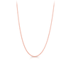 Diamond Cut Curb Link 45cm Chain in 9ct Rose Gold - Wallace Bishop