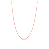 Diamond Cut Curb Link 45cm Chain in 9ct Rose Gold - Wallace Bishop