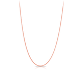 Diamond Cut Curb Link 45cm Chain in 9ct Rose Gold - Wallace Bishop