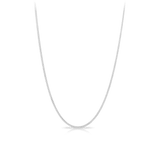 Diamond Cut Curb Link 45cm Chain in 9ct White Gold - Wallace Bishop