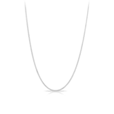 Diamond Cut Curb Link 45cm Chain in 9ct White Gold - Wallace Bishop