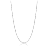 Diamond Cut Curb Link 70cm Chain in Sterling Silver