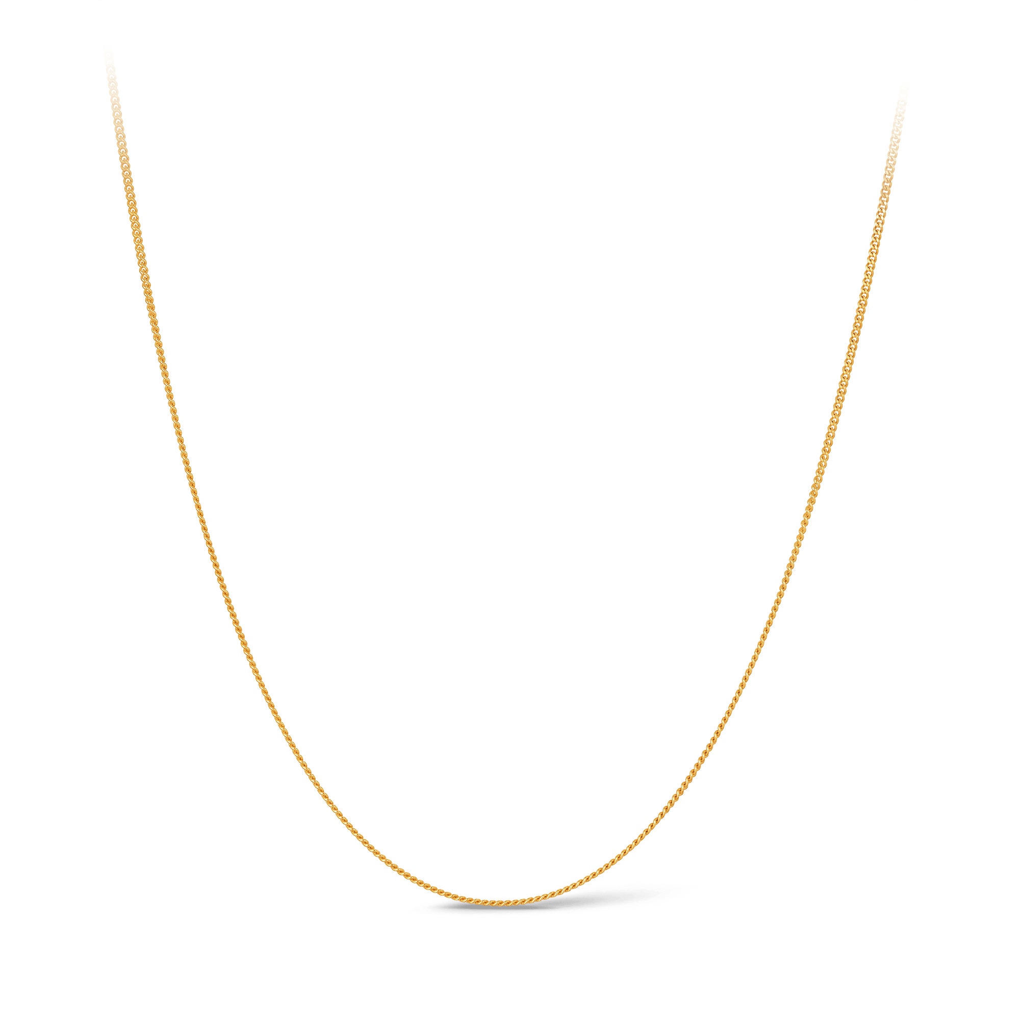 Diamond Cut Curb Link Chain in 9ct Yellow Gold - Wallace Bishop