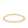 Diamond Cut Curb Men's Bracelet in 9ct Yellow Gold - Wallace Bishop