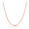 Diamond Cut Curb Solid 50cm Chain in 9ct Rose Gold - Wallace Bishop