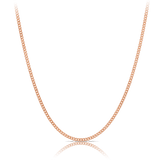 Diamond Cut Curb Solid 50cm Chain in 9ct Rose Gold - Wallace Bishop