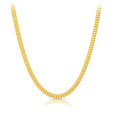 Diamond Cut Curb Solid 55cm Chain in 9ct Yellow Gold - Wallace Bishop