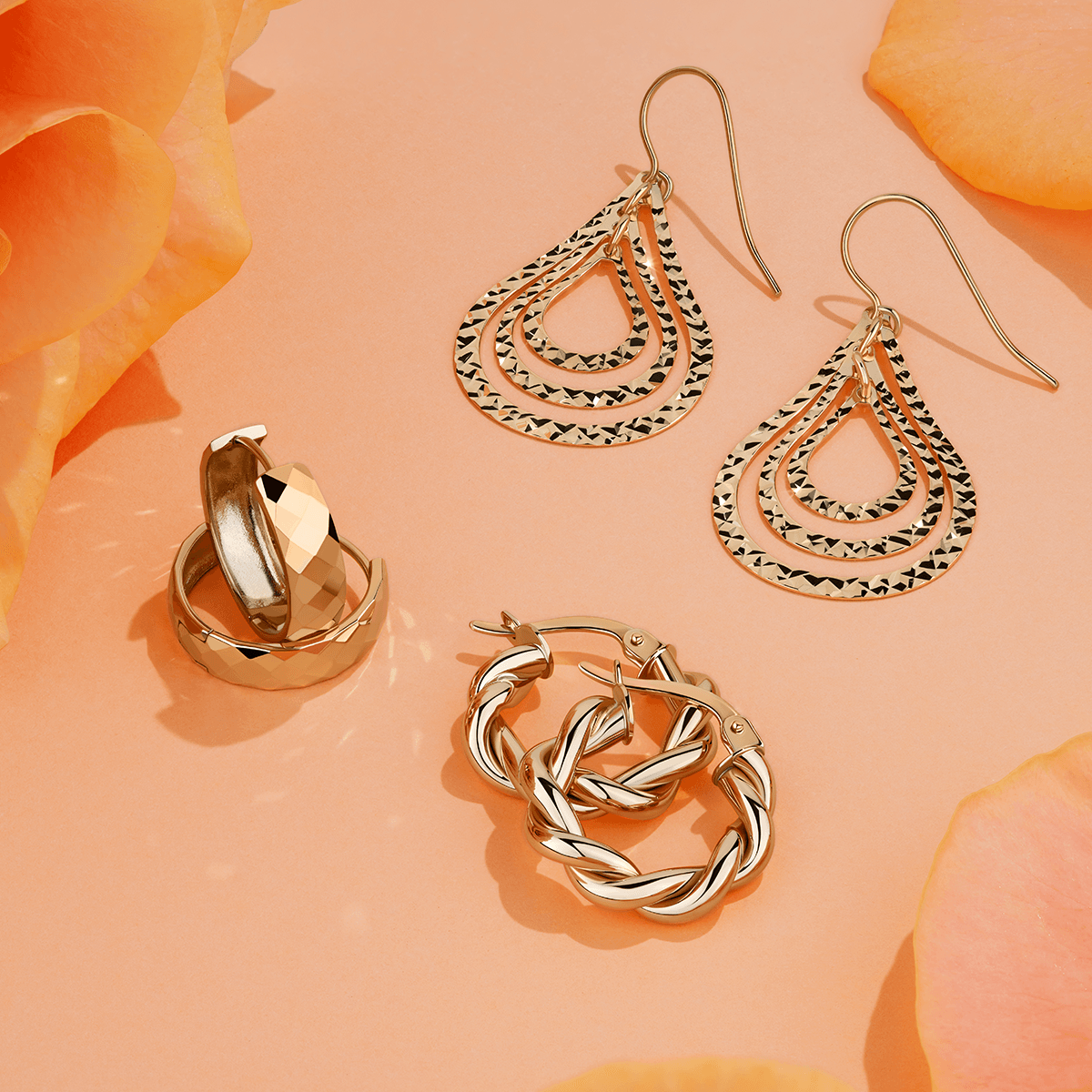 Gold jewellery earrings with price deals