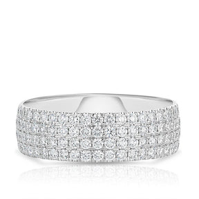 Diamond Dress Ring in 18ct White Gold TGW 1.01ct - Wallace Bishop
