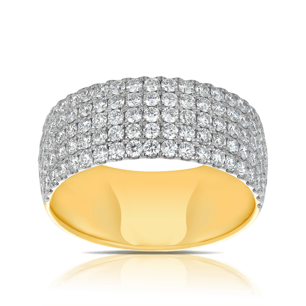Diamond Dress Ring in 18ct Yellow Gold TGW 1.50ct - Wallace Bishop