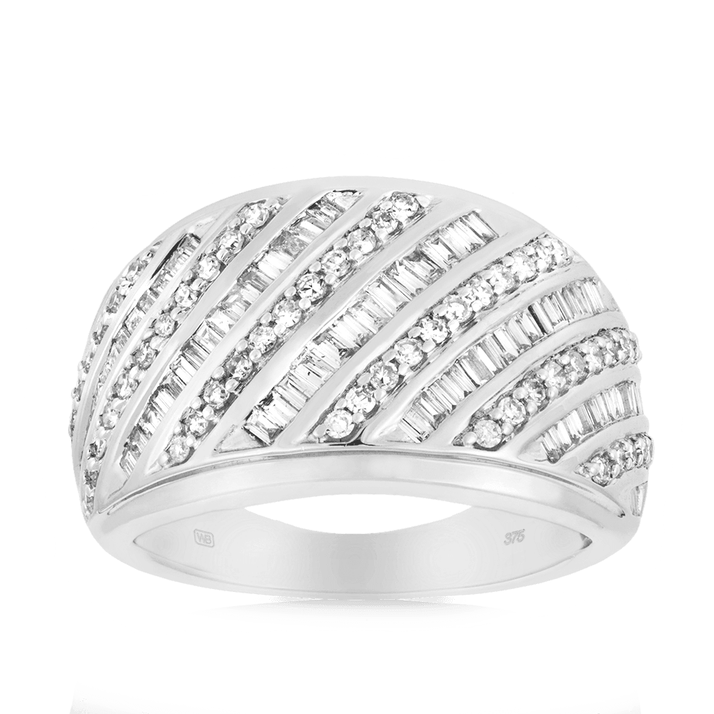 Diamond Dress Ring in 9ct White Gold - Wallace Bishop