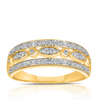 Diamond Dress Ring in 9ct Yellow Gold TGW 0.16ct - Wallace Bishop