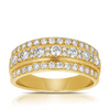 Diamond Dress Ring in 9ct Yellow Gold TGW 1.04ct - Wallace Bishop