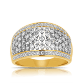 Diamond Dress Ring in 9ct Yellow Gold - Wallace Bishop