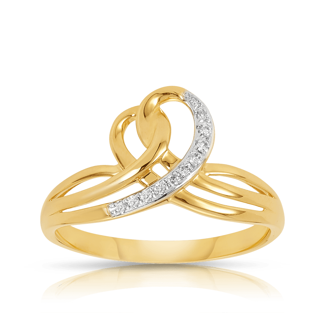 Diamond Dress Ring in 9ct Yellow Gold - Wallace Bishop