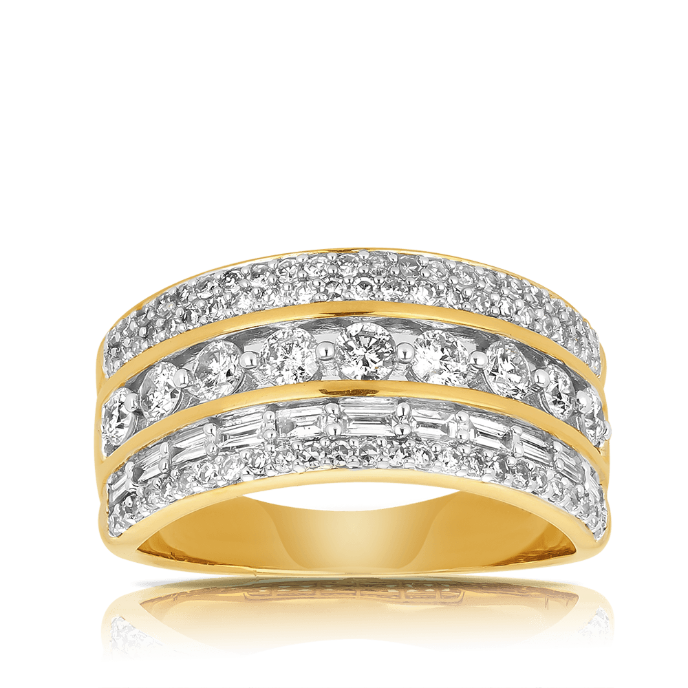 Diamond Dress Ring in 9ct Yellow Gold - Wallace Bishop