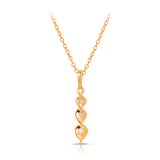 Diamond Drop Pendant in 9ct Yellow and White Gold TGW 0.08ct - Wallace Bishop