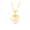 Diamond Heart Locket set in 9ct Yellow Gold - Wallace Bishop