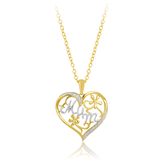 Diamond Heart 'Mum' Pendant set in 9ct Yellow Gold - Wallace Bishop