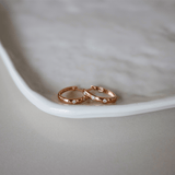 Diamond Huggie Earrings in 9ct Rose Gold - Wallace Bishop