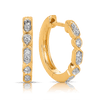 Diamond Huggies in 9ct Yellow Gold TGW 0.148ct - Wallace Bishop