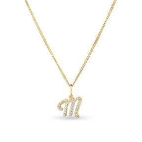 Diamond Initial Pendant in 9ct Yellow Gold - Wallace Bishop