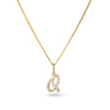 Diamond Initial Pendant in 9ct Yellow Gold - Wallace Bishop