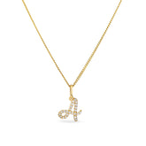 Diamond Initial Pendant in 9ct Yellow Gold - Wallace Bishop