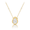 Diamond Pear Necklace in 9ct Yellow Gold TGW 0.10ct - Wallace Bishop
