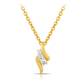 Diamond Pendant in 9ct Yellow Gold TGW 0.11ct - Wallace Bishop