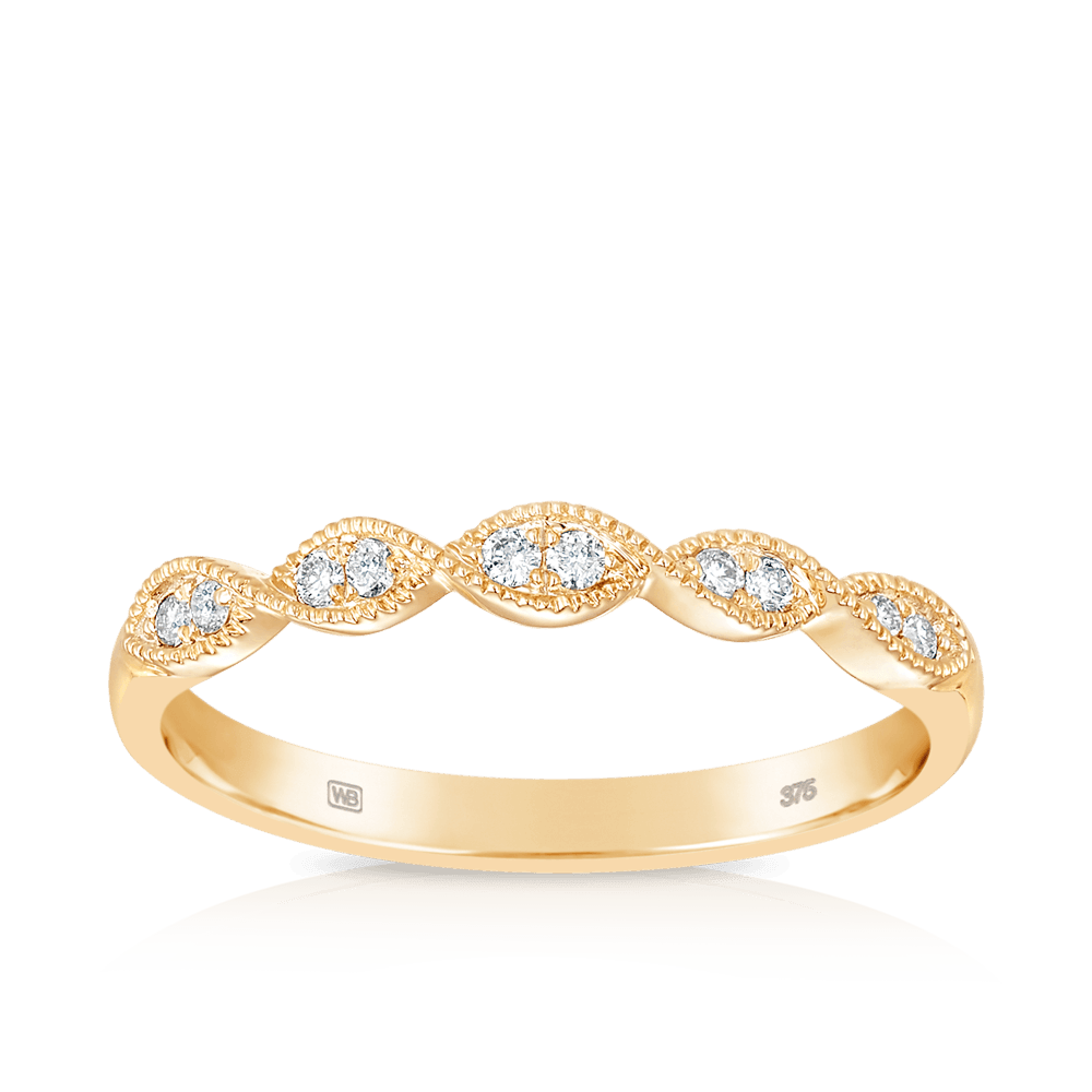 Diamond Ring in 9ct Yellow Gold - Wallace Bishop