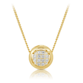 Diamond Round Necklace set in 9ct Yellow Gold - Wallace Bishop