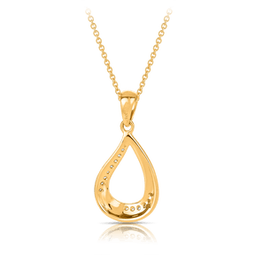 Diamond Set Pendant in 9ct Yellow Gold TGW 0.029ct - Wallace Bishop