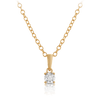 Diamond Solitaire Pendant in 9ct Yellow Gold - Wallace Bishop