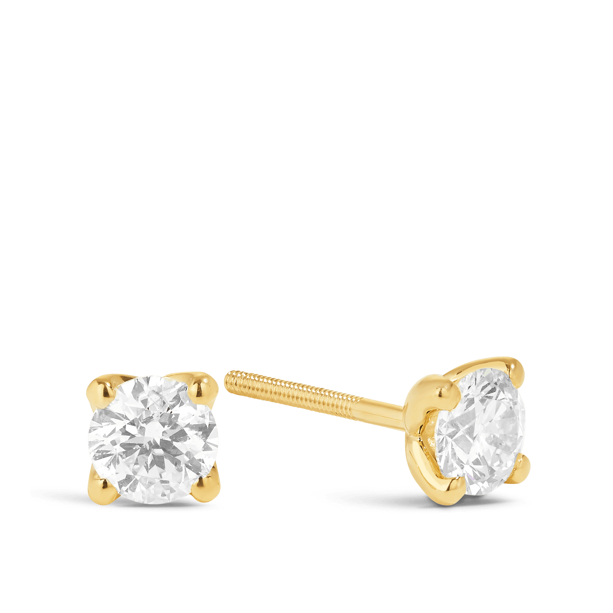 Diamond Stud Earrings in 9ct Yellow Gold - Wallace Bishop
