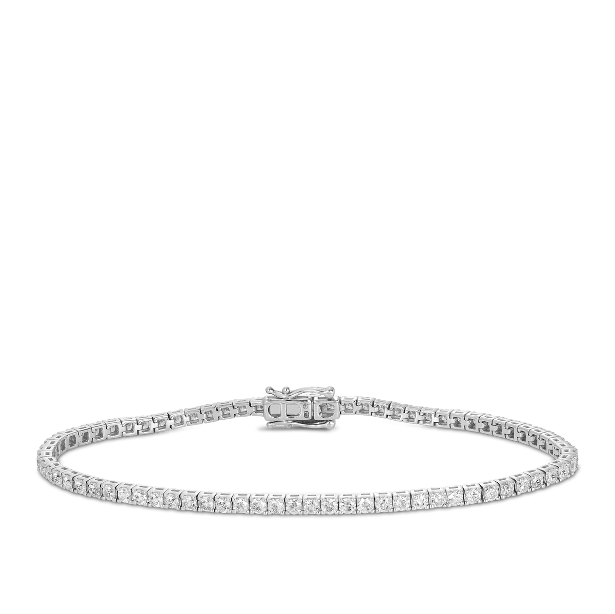 Diamond Tennis Bracelet 3ct in 9ct White Gold - Wallace Bishop