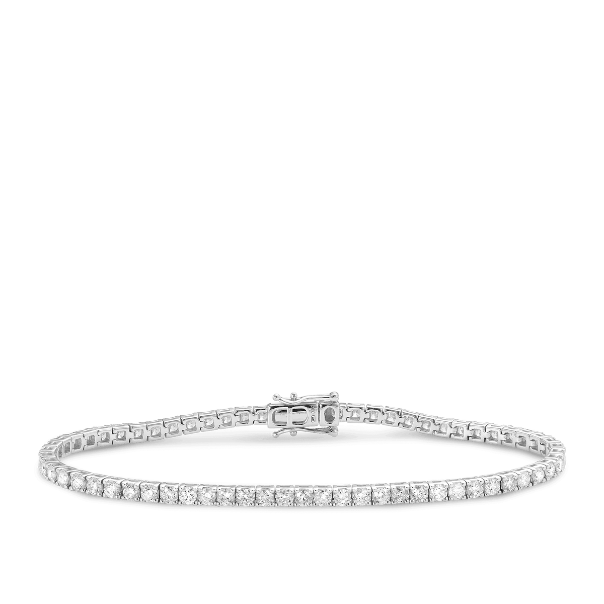 Diamond Tennis Bracelet 4 ct in 9ct White Gold - Wallace Bishop