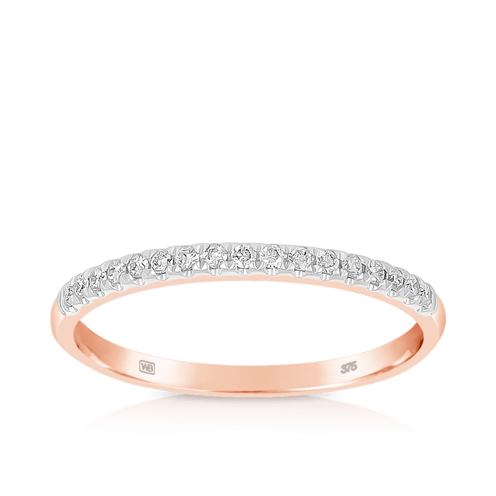 Diamond Wedding & Anniversary Band in 9ct Rose Gold - Wallace Bishop