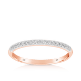 Diamond Wedding & Anniversary Band in 9ct Rose Gold - Wallace Bishop